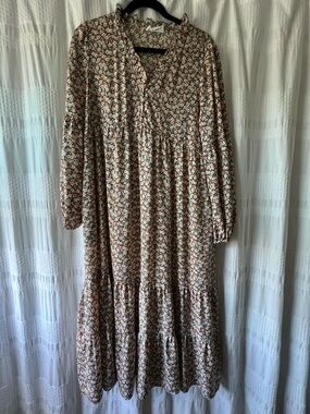 CJLA Floral Tiered Midi Dress